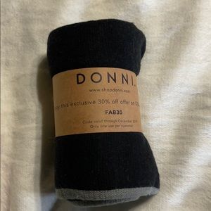 Donni black, grey and cream scarf